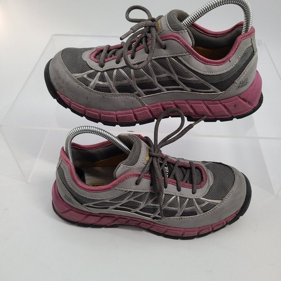 Caterpillar Steel Toe ERGO CAT Women's Work‎ Shoe Size 9.5 Gray Pink - Picture 2 of 12